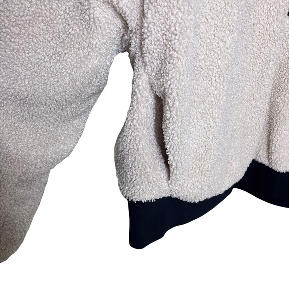 Fabletics Dream Polar Fleece Pullover Cream Size Large Quarter Zip Sherpa - Picture 9 of 10